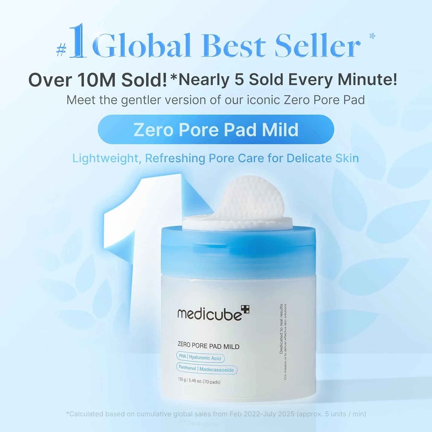 medicube Zero Pore Pad Mild 155g(70 Pads)